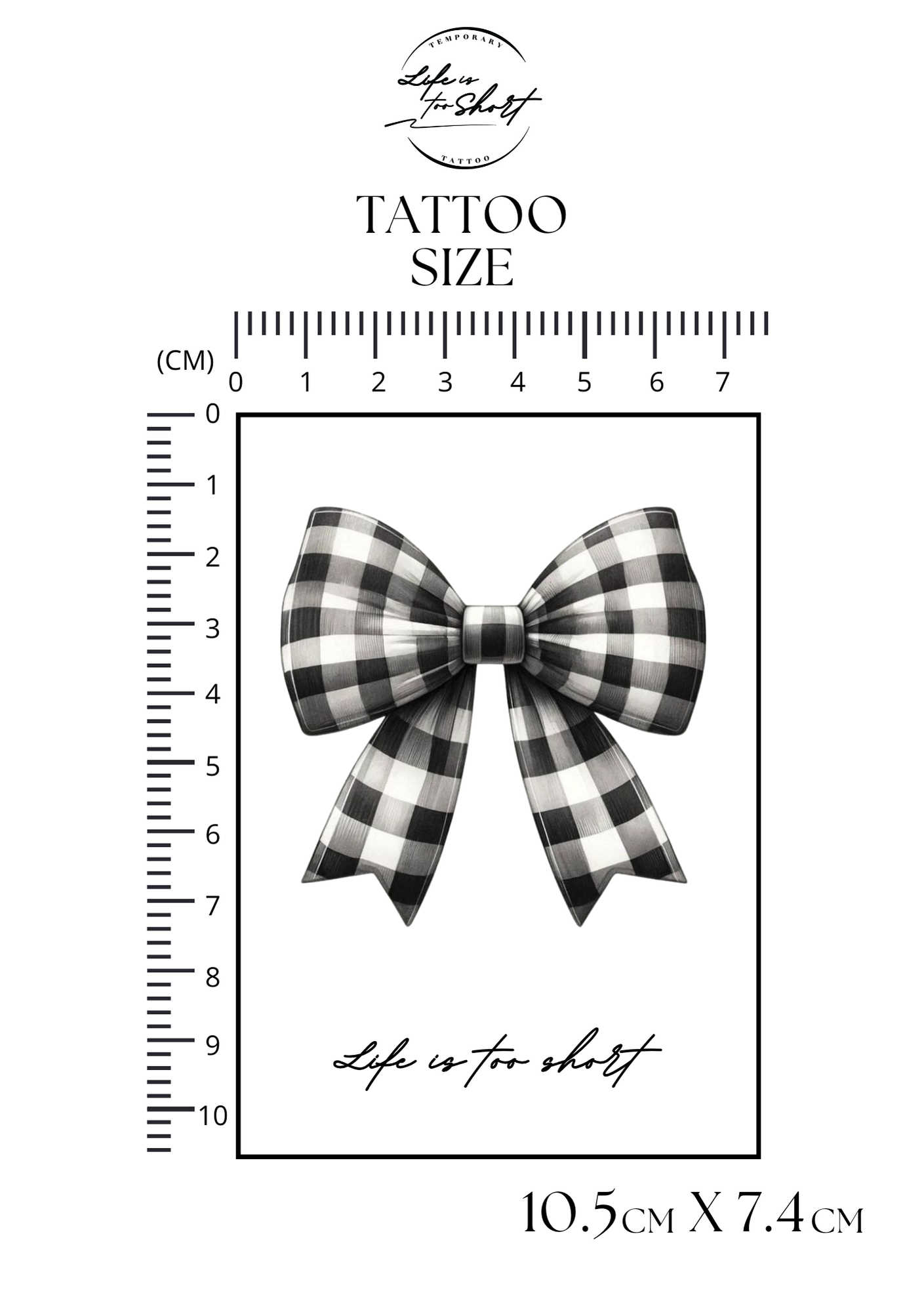 Ribbon - Checker Cross